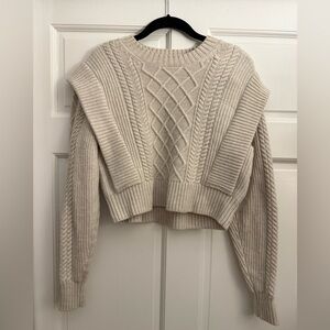 Aritzia Babaton Cream Sweater - Merino Wool